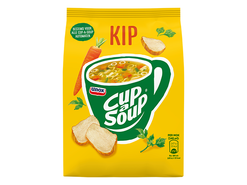 Cup-a-Soup Kippensoep vending verpakking SKU 4055426
