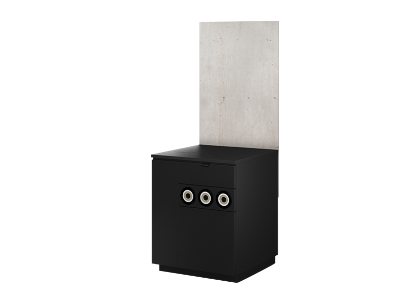 Onderzetmeubel 67 cm zwart Rside - 81009828