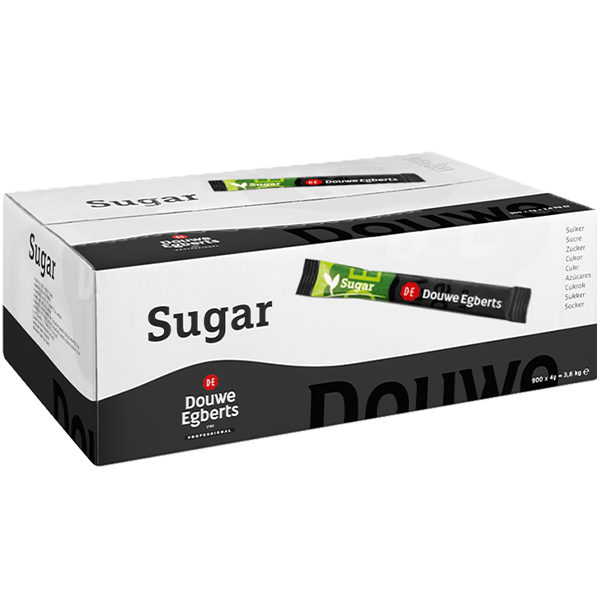 Douwe Egberts biologische kristalsuiker sticks grootverpakking