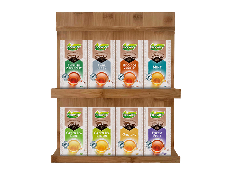 Pickwick Tea Master Selection Bamboe 8-vaks Dispenser - 4061199