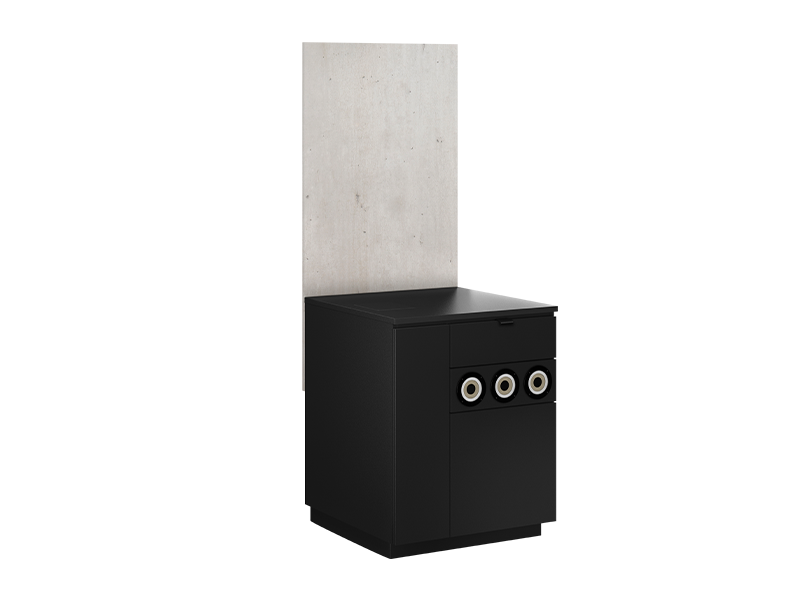 Onderzetmeubel 67 cm zwart Lside - 81009828
