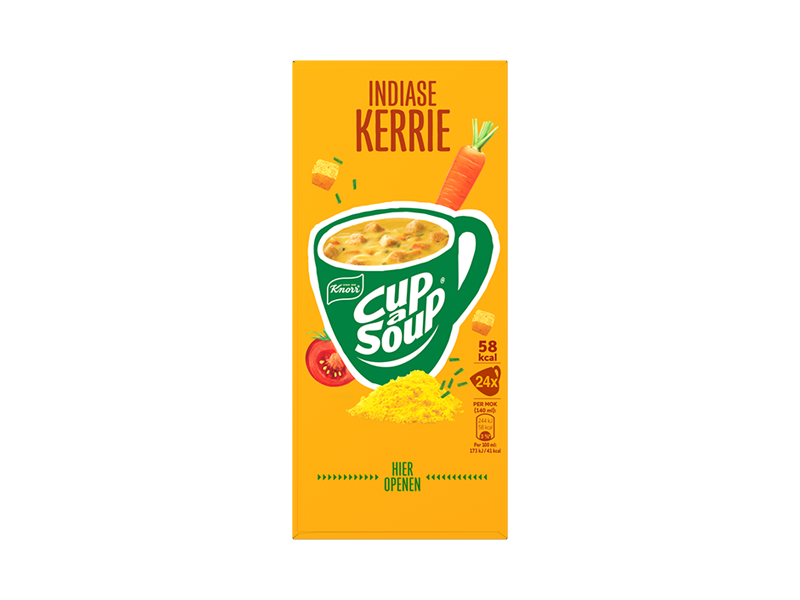 Cup-a-Soup Indiase Kerriesoep - 4 x 24 Zakjes PDP - 4050636