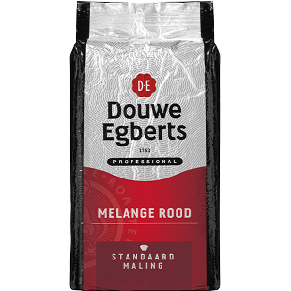 Douwe Egberts Filterkoffie Standaardmaling Melange Rood