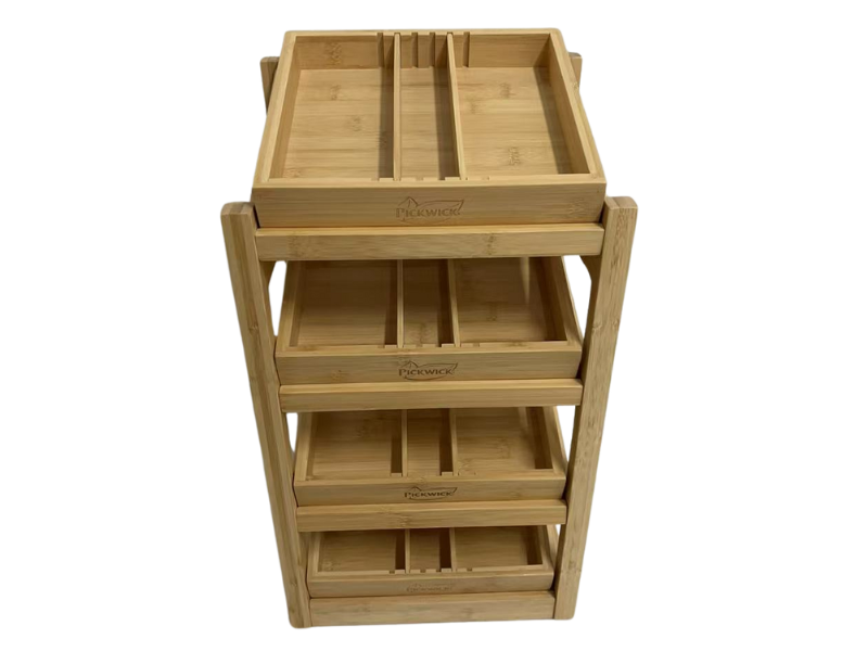 een bamboe thee dispenser van pickwick